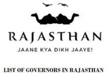 List of Governors of Rajasthan List Of Governor