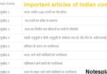 Important articles of Indian constitution articles of Indian