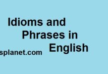 Idioms and Phrases with Hindi meaning