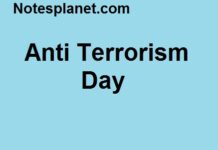 Anti Terrorism Day 2021; Get Daily Updates Anti Terrorism Day