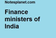 Finance ministers of India Finance ministers of India