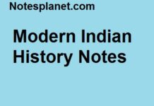 Modern Indian History Notes