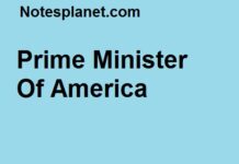 Prime Minister Of America: USA Prime Minister Of America