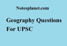 Geography Questions For UPSC