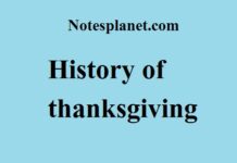 History of thanksgiving History of thanksgiving