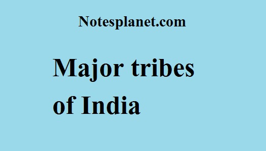 Major tribes of India