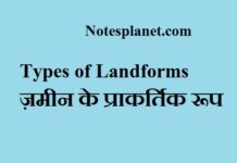 Types of Landforms || ज़मीन के प्राकर्तिक रूप Types of Landforms