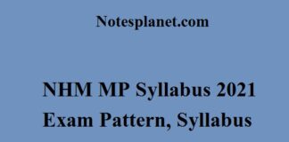 NHM MP Syllabus 2021