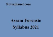 Assam Forensic Syllabus 2021 Assam Forensic Syllabus 2021
