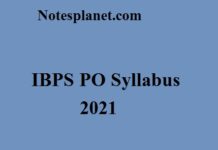 IBPS PO Syllabus 2021 IBPS PO Syllabus 2021