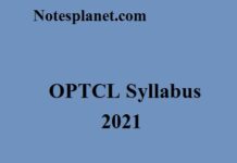 OPTCL Syllabus 2021 OPTCL Syllabus 2021