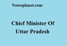 Chief Minister Of Uttar Pradesh