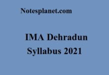 IMA Dehradun Syllabus 2021 IMA Dehradun Syllabus 2021