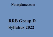 RRB Group D Syllabus 2022 RRB Group D Syllabus 2022