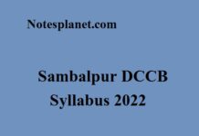 Sambalpur DCCB Syllabus 2022 Sambalpur DCCB Syllabus 2022
