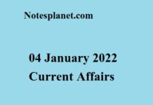 04 January 2022 Current Affairs 04 January 2022 Current Affairs