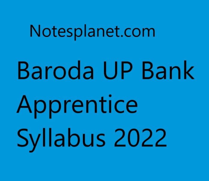 Baroda UP Bank Apprentice Syllabus 2022