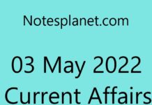 03 May 2022 Current Affairs 03 May 2022 Current Affairs