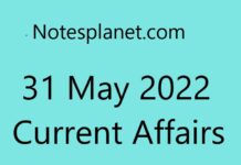 31 May 2022 Current Affairs 31 May 2022 Current Affairs