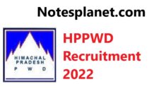 HPPWD Recruitment 2022 HPPWD Recruitment 2022