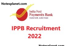 IPPB Recruitment 2022 IPPB Recruitment 2022