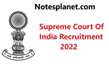 Supreme Court Of India Recruitment 2022 Supreme Court Of India Recruitment 2022