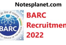 BARC Recruitment 2022 BARC Recruitment 2022