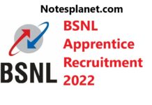 BSNL Apprentice Recruitment 2022 BSNL Apprentice Recruitment 2022