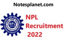 NPL Recruitment 2022 NPL Recruitment 2022