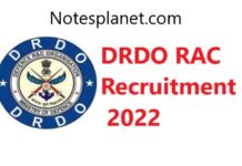 DRDO RAC Recruitment 2022 DRDO RAC Recruitment 2022
