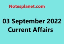 03 September 2022 Current Affairs 03 September 2022 Current Affairs03 September 2022 Current Affairs