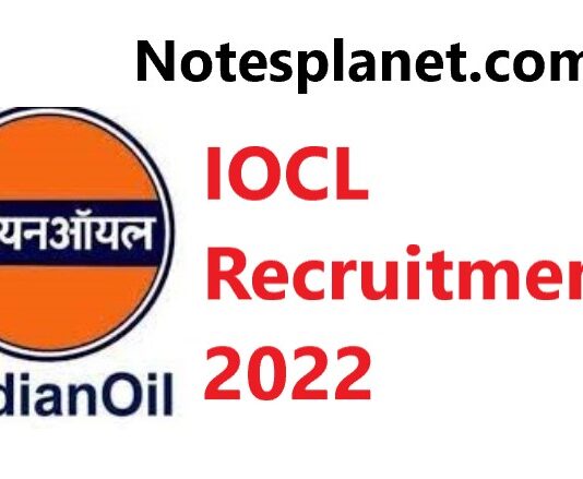IOCL Recruitment 2022 IOCL Recruitment 2022