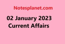 02 January 2023 Current Affairs 02 January 2023 Current Affairs
