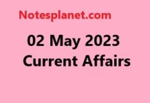 02 May 2023 Current Affairs 02 May 2023 Current Affairs