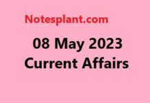 08 May 2023 Current Affairs 08 May 2023 Current Affairs