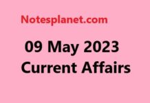 09 May 2023 Current Affairs 09 May 2023 Current Affairs