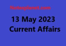 13 May 2023 Current Affairs 13 May 2023 Current Affairs