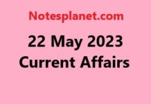 22 May 2023 Current Affairs 22 May 2023 Current Affairs