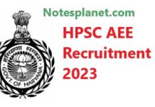 HPSC AEE Recruitment 2023 HPSC AEE Recruitment 2023