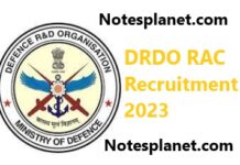 DRDO RAC Recruitment 2023 DRDO RAC Recruitment 2023
