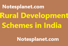 Rural Development Schemes in India Rural Development Schemes in India