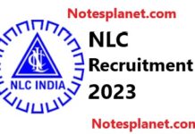 NLC Recruitment 2023 NLC Recruitment 2023