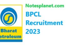 BPCL Recruitment 2023 BPCL Recruitment 2023