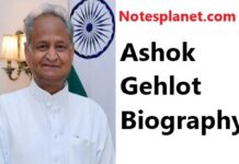 Ashok Gehlot Biography Ashok Gehlot Biography