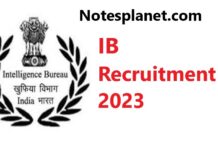 IB Recruitment 2023 IB Recruitment 2023