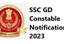 SSC GD Constable Notification 2023 SSC GD Constable Notification 2023