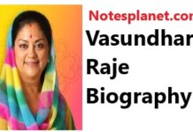 Vasundhara Raje Biography Vasundhara Raje Biography