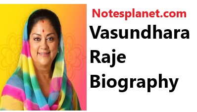 Vasundhara Raje Biography
