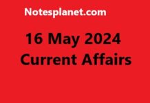 16 May 2024 Current Affairs 16 May 2024 Current Affairs