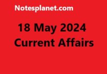 18 May 2024 Current Affairs 18 May 2024 Current Affairs